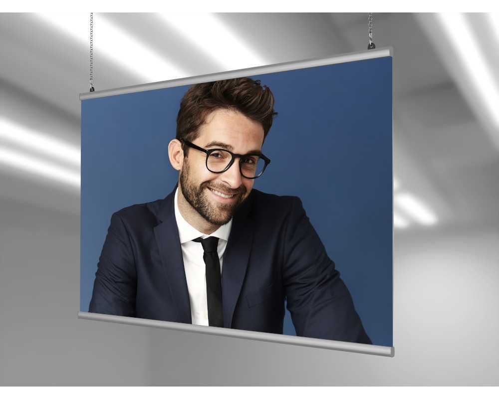 Normál plakátsín 120 cm - ezüst