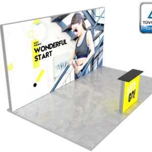 Photon™ kiállítóstand 15 m² (5x3) félsziget