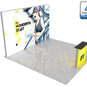 Photon™ kiállítóstand 16 m² (4x4) félsziget