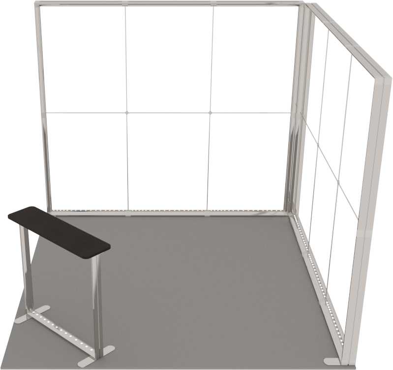 Photon™ kiállítóstand 9 m² (3x3) sarok