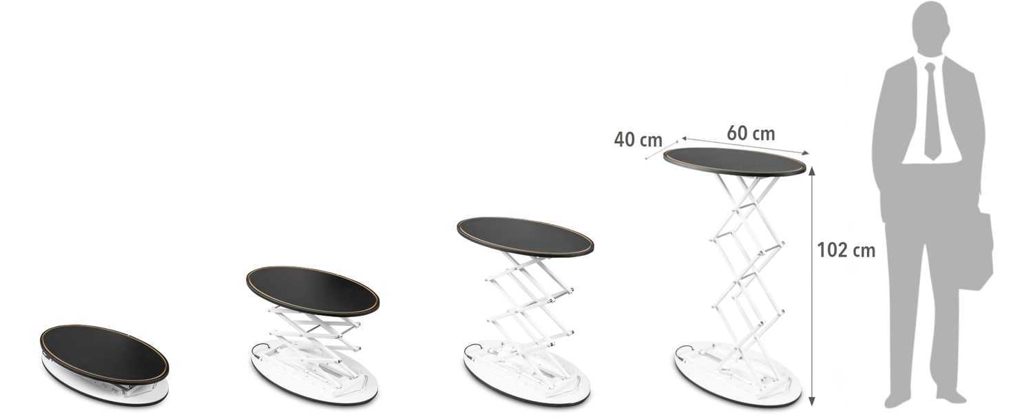 Scenex Pult LED - Ovális (automatikus)