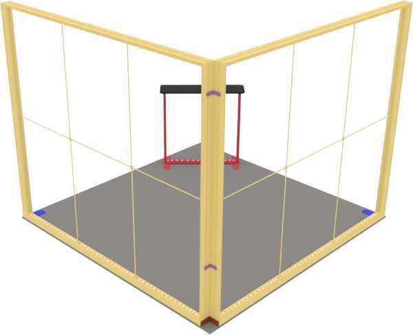 Photon kiállítóstand 9 m² (3x3) sarok – részletek