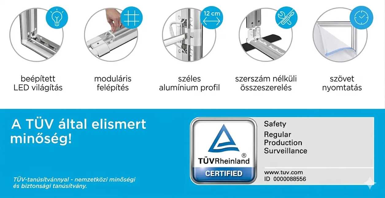 Photon PRO rendszer 285x250 gurulós táskában – részletek